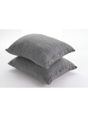 Luxtex 4 Kat Müslin Yastık Kılıfı 50 x 70 cm ( 2 Adet )