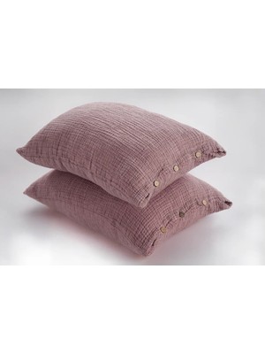 Luxtex 4 Kat Müslin Yastık Kılıfı 50 x 70 cm ( 2 Adet )