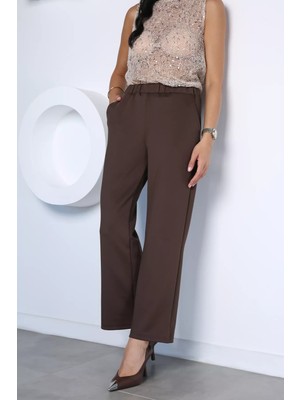 Gülseli Kadın Trend Scuba Kumaş Pantolon P-00022989