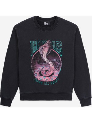The Kooples Kadın Bisiklet Yaka Siyah Sweatshırt
