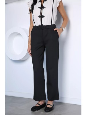 Gülseli Kadın Trend Scuba Kumaş Pantolon P-00022989