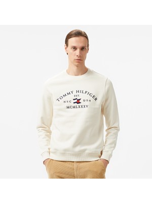 Tommy Hilfiger Nautical Arch Erkek Sarı Sweatshirt