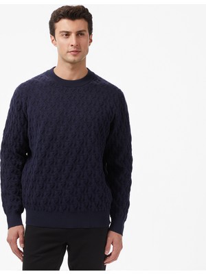 Calvin Klein Erkek Mavi Triko