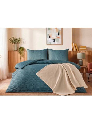 Doqu Home Casual Nevresim Takımı / Yatak Örtüsü Seti Tek Kişilik - Yesil