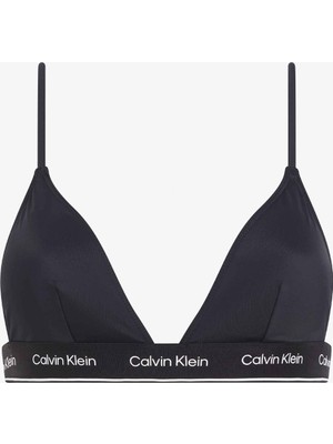 Calvin Klein Meta Legacy Kadın Siyah Bikini Üstü
