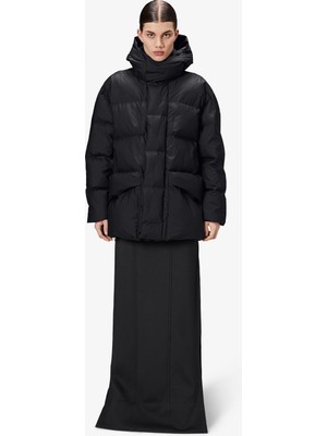 Rains Harbin Puffer Erkek Siyah Mont