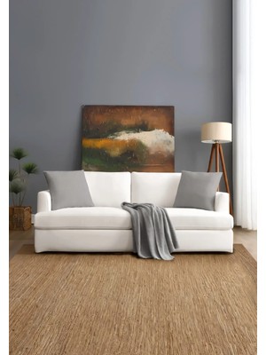 Monolisse Canvas Tekli Gri Sıvı Geçirmez Leke Tutmaz Kırlent Kılıfı 40 x 40 cm