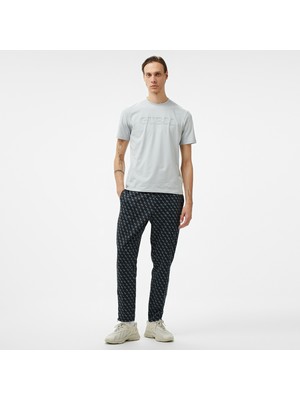 Guess Korbin Printed Double Knit Eco Erkek Siyah Eşofman Altı