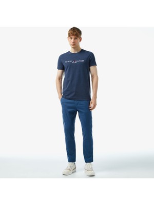 Tommy Hilfiger Chino Bleecker 1985 Pima Erkek Mavi Pantolon