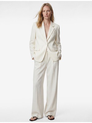Koton Uzun Kollu Cepli Oversize Blazer Ceket