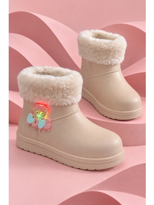 Muggo Mely Kürk Detaylı Unisex Çocuk Günlük Yağmur ve Kar Botu