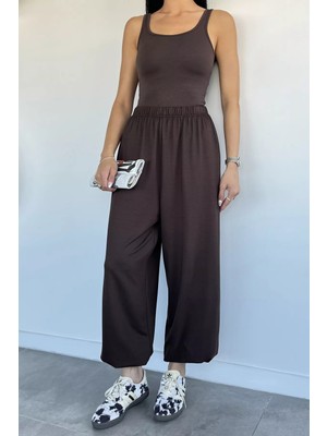 Gülseli Kadın Bel ve Paça Lastikli Şalvar Model Pantolon P-00022907