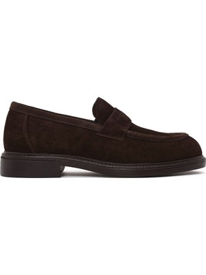 Derimod Black Erkek Kahverengi Süet Deri Loafer WM680029DS