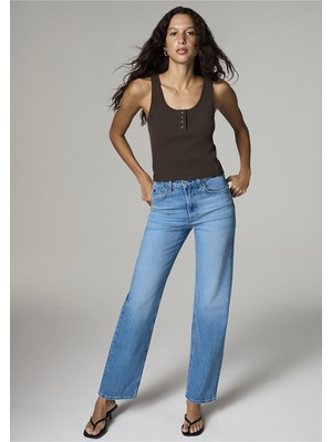 Mavi M1010627-87211 Sky Mid Classic Denim  Kadın Jean Pantolon