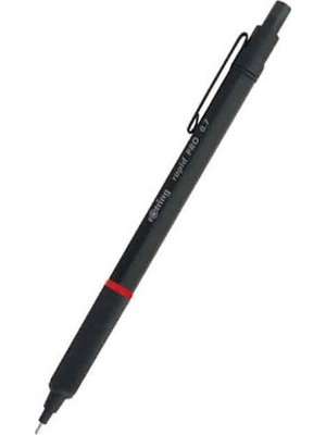 Rotring Rapıd Pro 0.5 mm Siyah Mekanik Kurşun Kalem Metal Gövde ile Profesyonel Çizim İçin