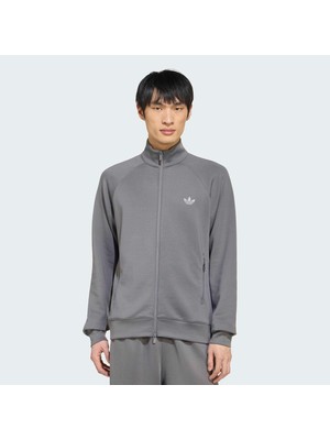 Adidas Trefoil Essentials Spacer Erkek Gri Ceket (KX9112)