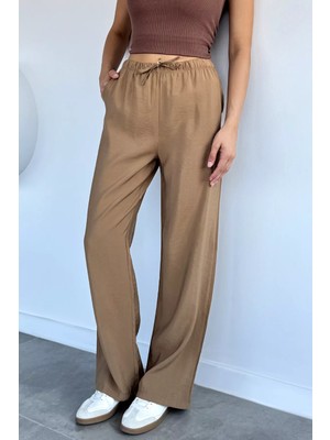 Gülseli Kadın Bel Lastikli Tencel Kumaş Pantolon P-00022387