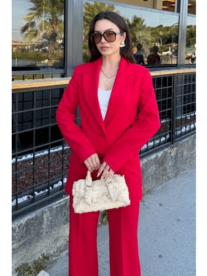 Vuntal Çift Düğmeli Blazer Takımı
