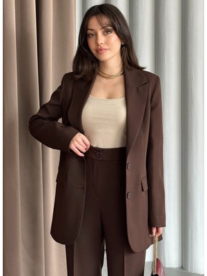 Vuntal Çift Düğmeli Blazer Takımı