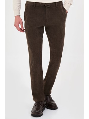 MCR Fitilli Slim Fit Jogger Kadife Erkek Pantolon