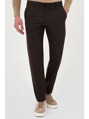 MCR Çizgili Slim Fit Jogger Erkek Pantolon