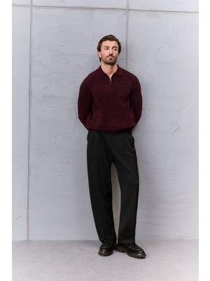 MCR Düz Baggy Kalıp Çift Pileli Jogger Erkek Pantolon
