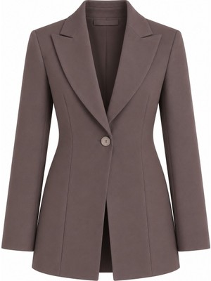 Laluvia Kahverengi Blazer Ceket - 2Y9684
