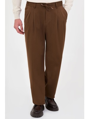 MCR Düz Baggy Kalıp Çift Pileli Jogger Erkek Pantolon