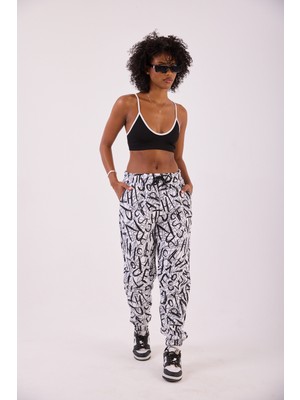 Superblue Kadın Beyaz Basic Jogger Pantolon