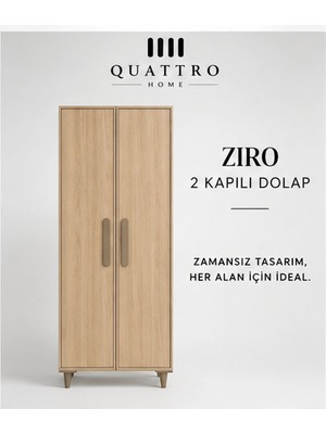 Quattro Home Zıro 2 Kapaklı Dolap