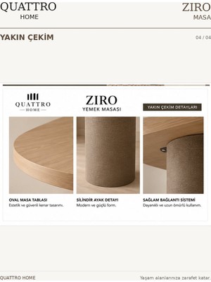 Quattro Home Zıro Yemek Masası