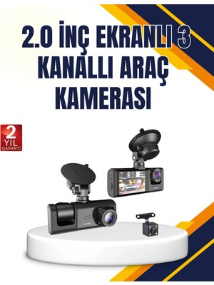 Genel Tedarik Araç Içi Kamera Seti | 170° Geniş Açı, Hareket Algılama ve Park Koruma