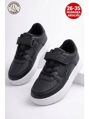 Albishoes Unisex Çocuk Cırtlı Rahat Taban Hafif Günlük Okul Sneaker Spor Ayakkabı Kız Erkek Sneaker