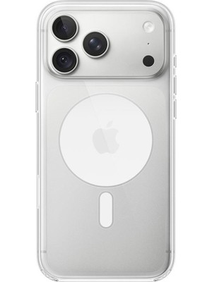 Apple iPhone 18 Pro Max Magsafe Silikon Kılıf - Şeffaf