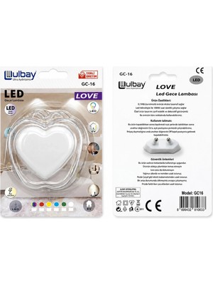 Toyigoo 10 Adet Kalp Ledli Gece Lambası Gc-16 IEG4546GV-458FJGHV