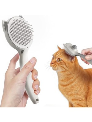 MarkEntegra Otomatik Temizlenen Kedi ve Köpek Tarağı, Masaj Etkili