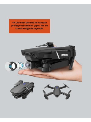 Genel Tedarik Yükseklik Sabitlemeli Katlanabilir Drone 1080P 4K Kamera Seçenekli