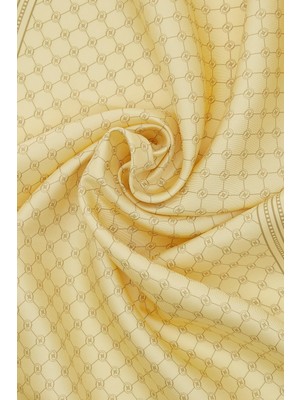 Vakko Twill Ipek Şal - Özel Seri - Sarı