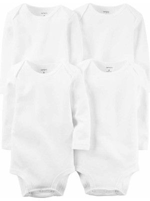 Layette Bebek 4'lü Beyaz Body Set 1L930610