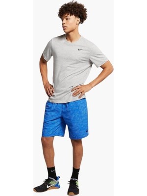 Nike Nıke AR6029-063 Dri-Fıt Crew Solid Erkek Gri Spor Tişört