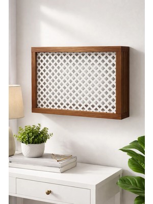 EyluX Shop Modern Dekoratif Duvara Asılabilir Sigorta ve Modem-Wifi Saklama Kutusu 30X40 cm Derinlik 10CM