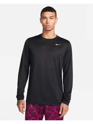 Nike Dri-Fıt Legend DX0993-010 Erkek Uzun Kollu Tişört - Siyah