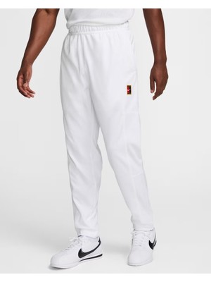 Nikecourt FZ6928-100 Heritage Erkek Tenis Eşofman Altı - Beyaz