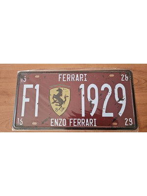 Vintage Retro Dekoratif Metal Plaka 15X30 Cm.