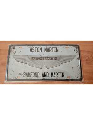 Vintage Retro Dekoratif Metal Plaka 15X30 Cm.