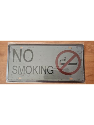 Vintage Retro Dekoratif Metal Plaka 15X30 Cm.