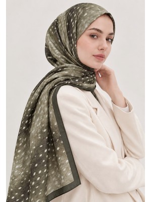 Revam Collection Ceylan Desen Pamuk Soft Şal Yeşil