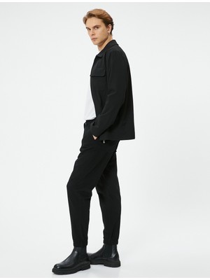 Koton Slim Fit Pantolon Jogger Beli Bağcıklı Cep Detaylı