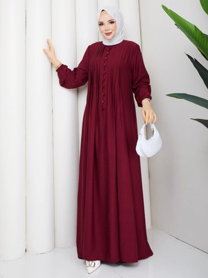 Cansel Elbise Bordo