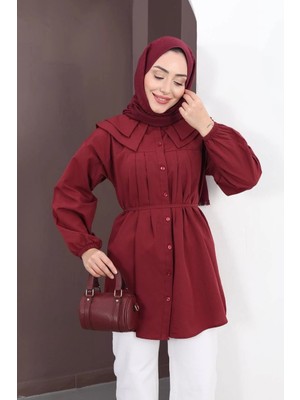 Bebe Yaka  Bordo Tunik